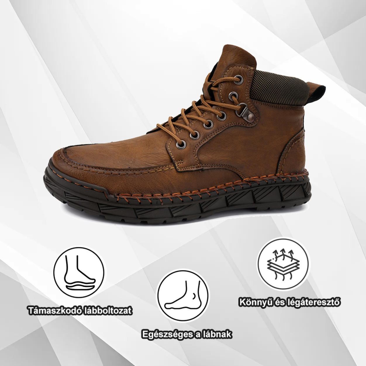 (🔥50% kedvezmény még ma – fogd meg!) Prémium, stílusos ortopéd cipők 👞 - Ergonomikus kialakítás a fájdalomcsillapításért