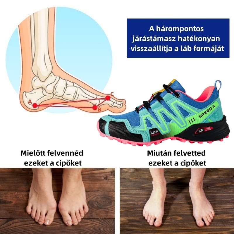 Ergonomikusan tervezett ortopéd cipő hát-, ízületi és lábfájdalmakra - minden nő számára alkalmas