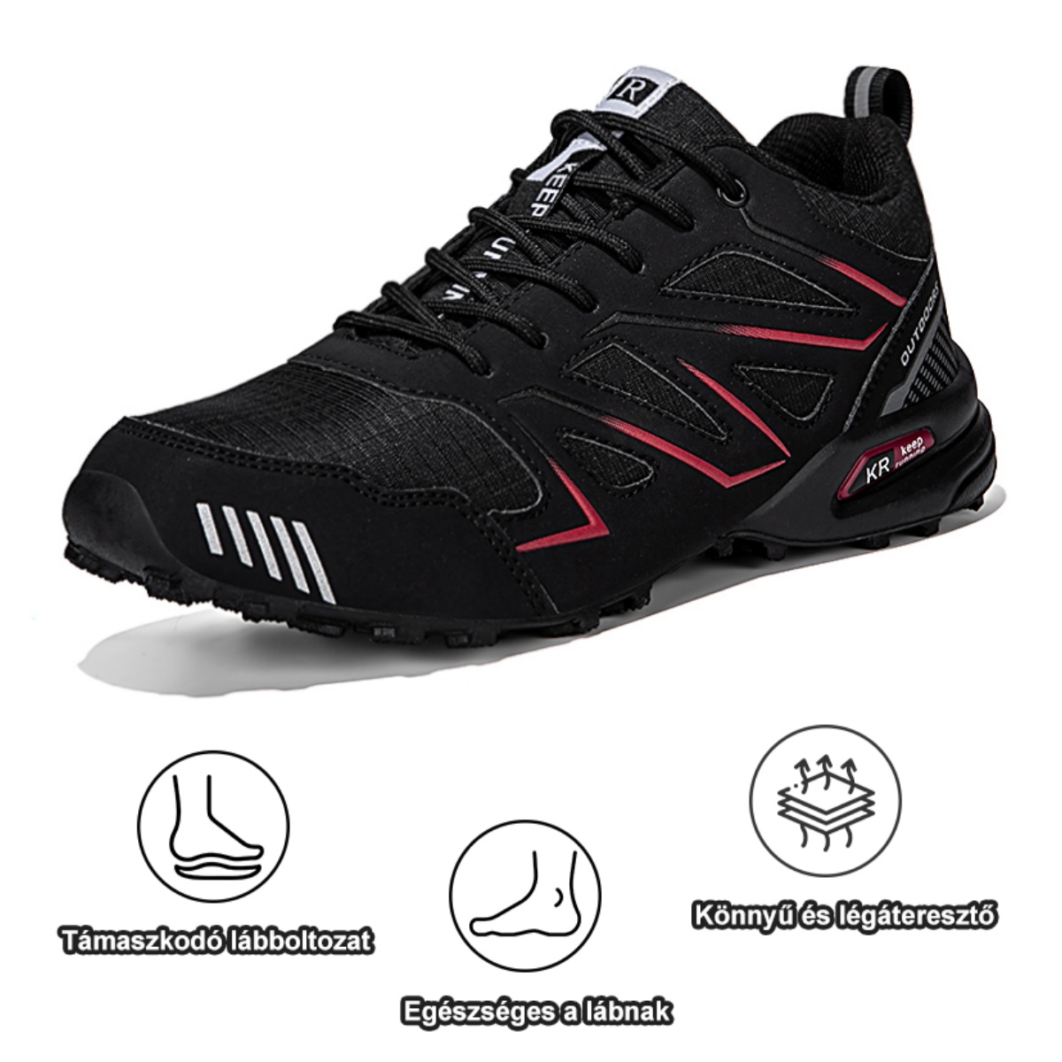 Ergonomikus kialakítású ortopéd cipő hát-, ízületi és lábfájdalmakra - Uniszex