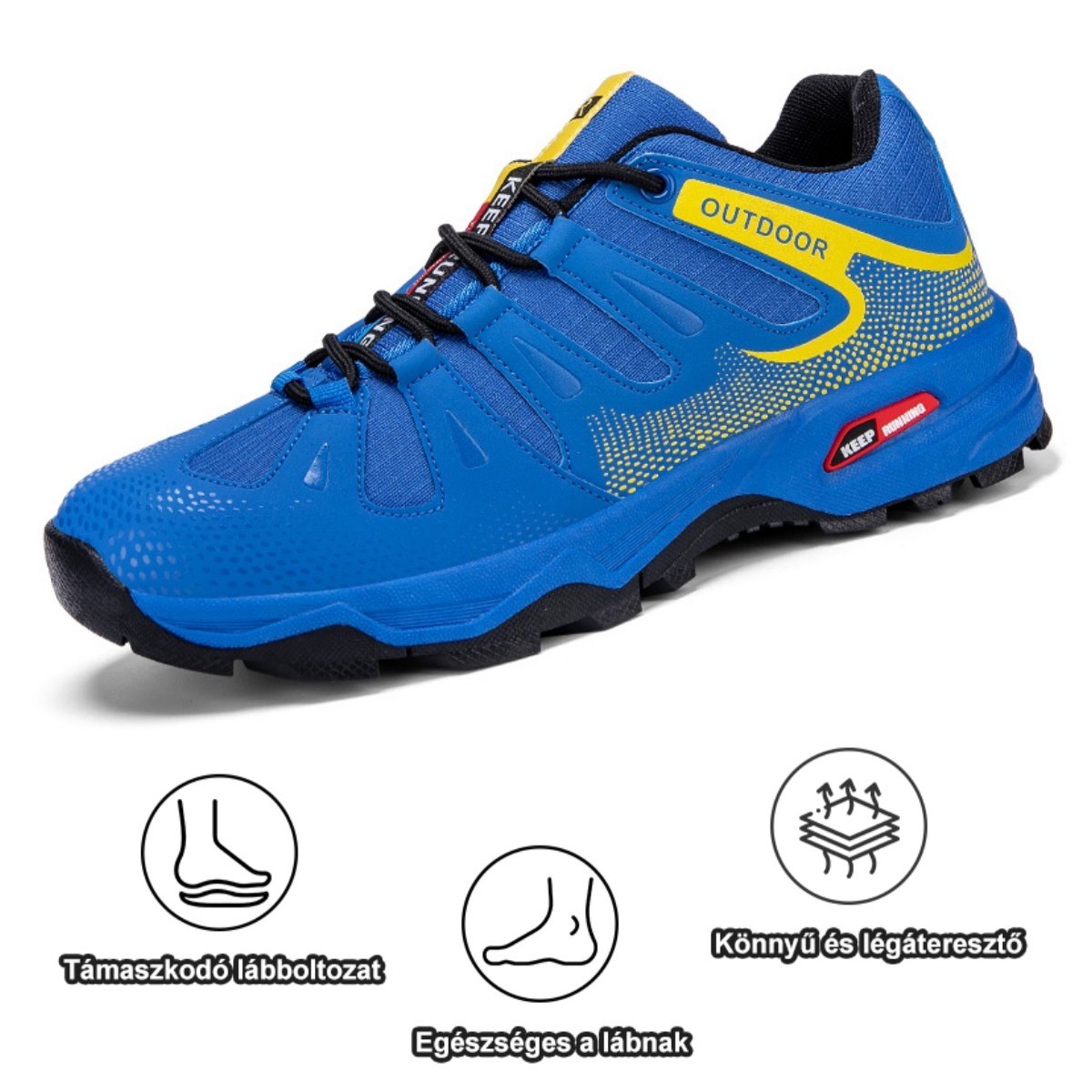 Ergonomikusan tervezett ortopéd cipő hát-, ízületi és lábfájdalmakra - minden férfi számára alkalmas