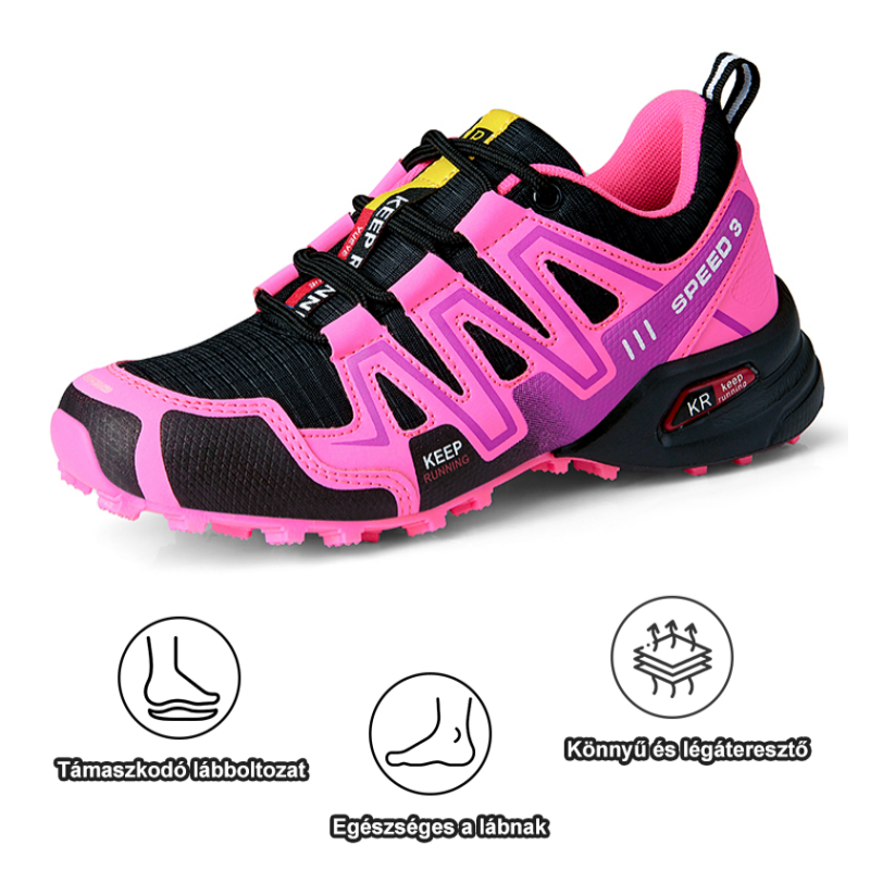 Ergonomikus kialakítású ortopéd női cipő hát-, ízületi- és lábfájdalmakra