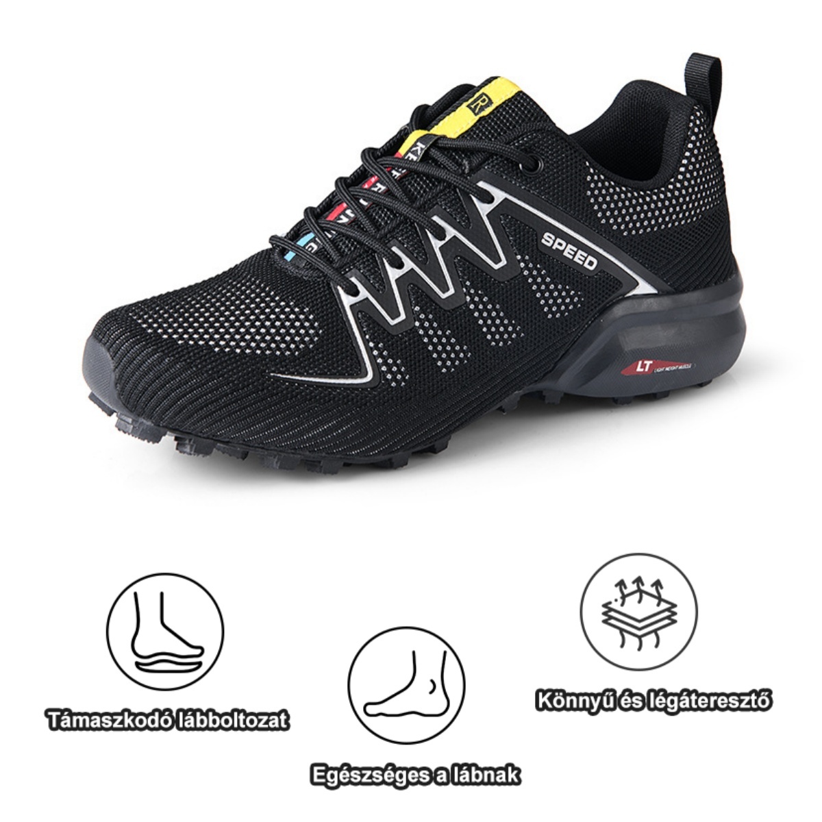 Ergonomikusan tervezett ortopéd cipő hát-, ízületi és lábfájdalmakra -