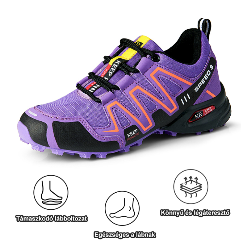 Ergonomikus kialakítású ortopéd női cipő hát-, ízületi- és lábfájdalmakra