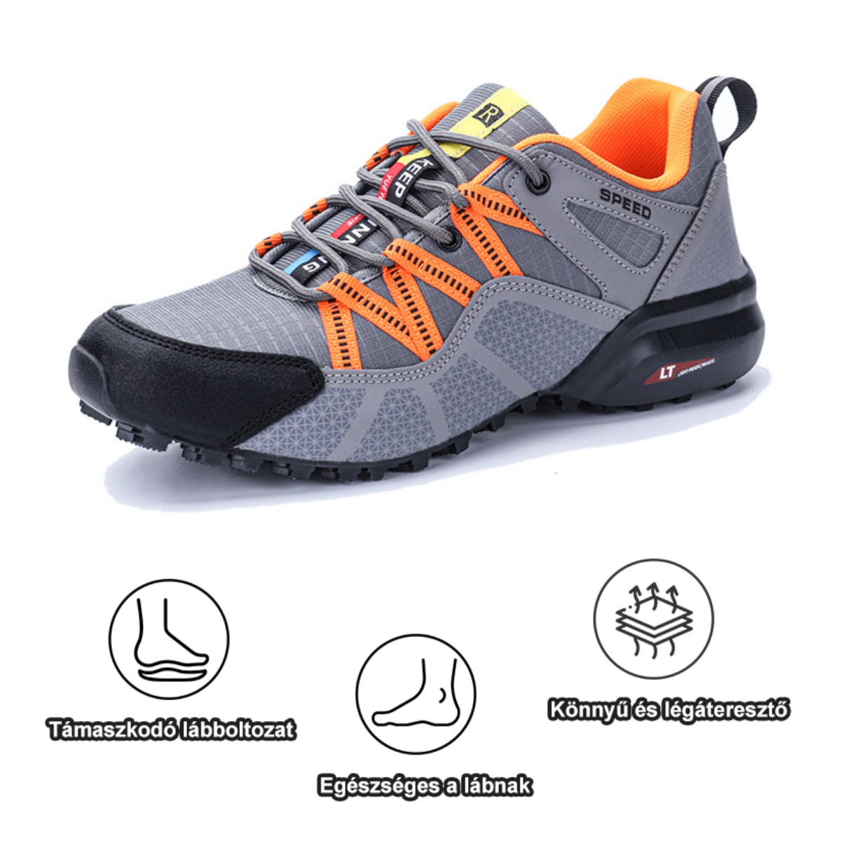 Ergonomikusan tervezett ortopéd cipő hát-, ízületi és lábfájdalmakra - minden férfi számára alkalmas