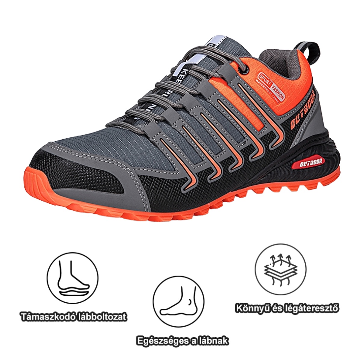 Ergonomikus kialakítású ortopéd cipő hát-, ízületi és lábfájdalmakra - Uniszex