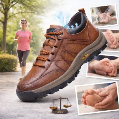 🐂 Kézzel varrott magyar valódi bőrcipők ✅ AI intelligens fájdalomcsillapító, könnyen fel- és levehető, vízálló és csúszásmentes