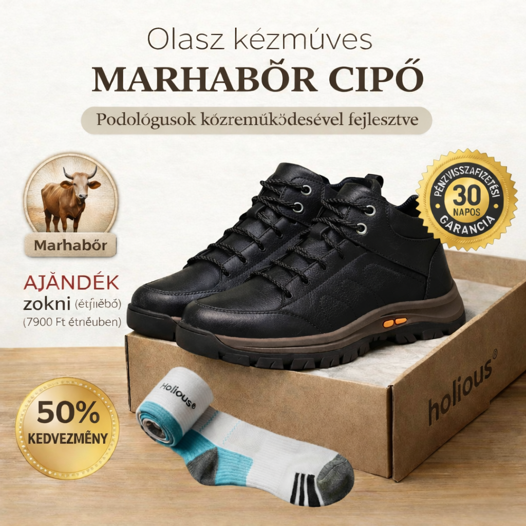 🐂【Intelligens talpbetétek】✅Prémium bőr + kézzel varrott - Férfiaknak kötelező darab🔴Hordozható lábápoló✅Vízálló és csúszásmentes