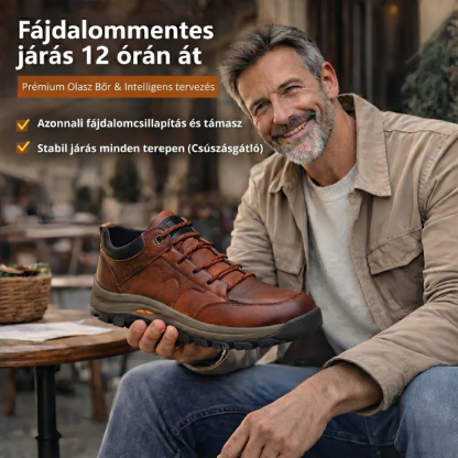 🐂 Kézzel varrott olasz valódi bőrcipő ✅ AI intelligens fájdalomcsillapítás, könnyű fel- és levenni, vízálló és csúszásmentes