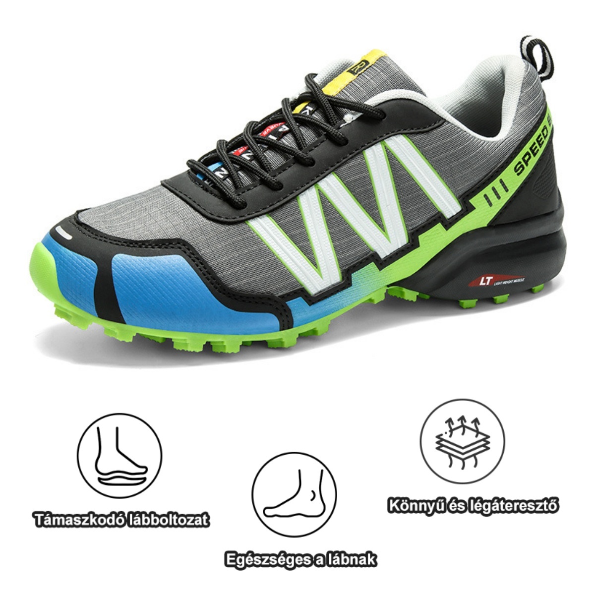 Ergonomikusan tervezett ortopéd cipő hát-, ízületi és lábfájdalmakra -