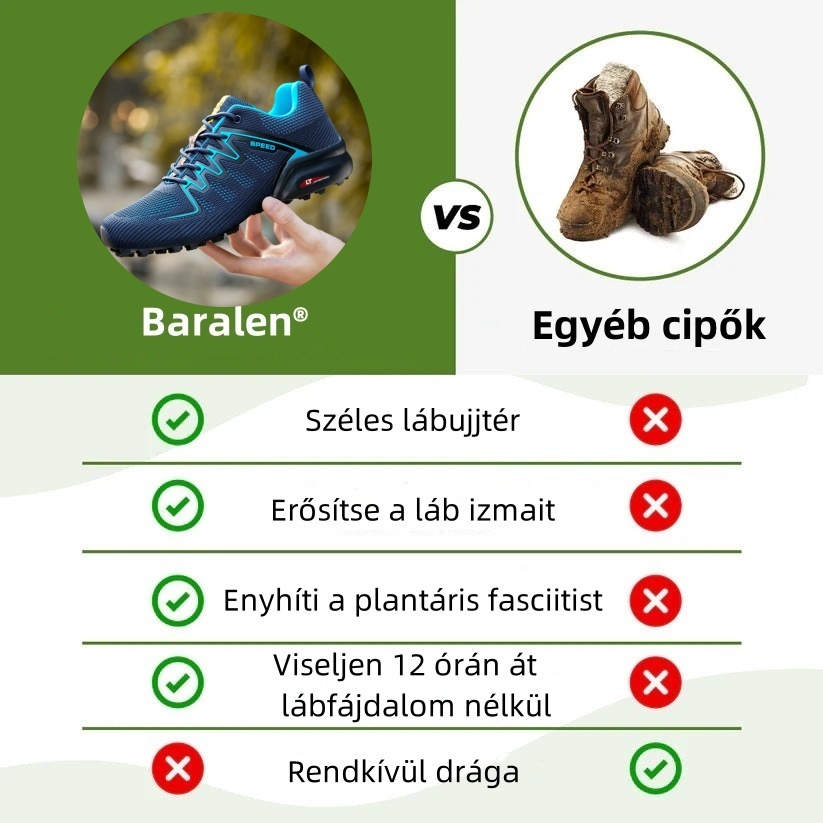 Ergonomikusan tervezett ortopéd cipő hát-, ízületi és lábfájdalmakra - minden férfi számára alkalmas