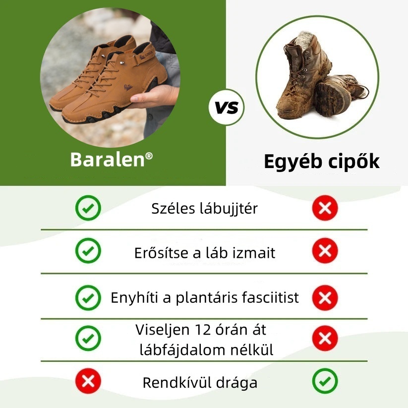 Baralen® - Ergonomikus, vízálló, fájdalomcsillapító bőr ortopéd cipő - Uniszex