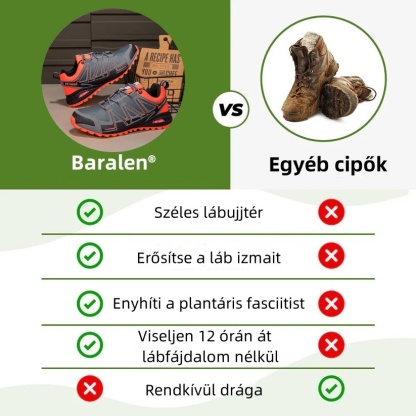 Ergonomikus kialakítású ortopéd cipő hát-, ízületi és lábfájdalmakra - Uniszex