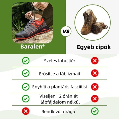 Ergonomikus kialakítású ortopéd cipő hát-, ízületi és lábfájdalmakra - Uniszex