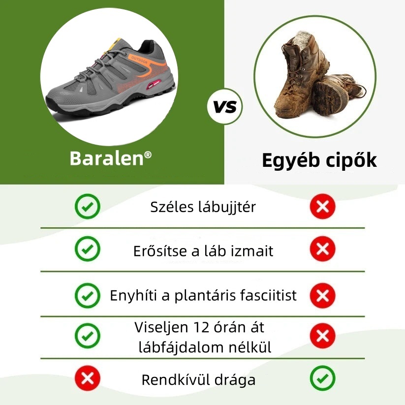Ergonomikusan tervezett ortopéd cipő hát-, ízületi és lábfájdalmakra - minden férfi számára alkalmas