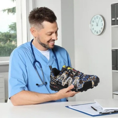 Ergonomikusan tervezett ortopéd cipő hát-, ízületi és lábfájdalmakra - unisex