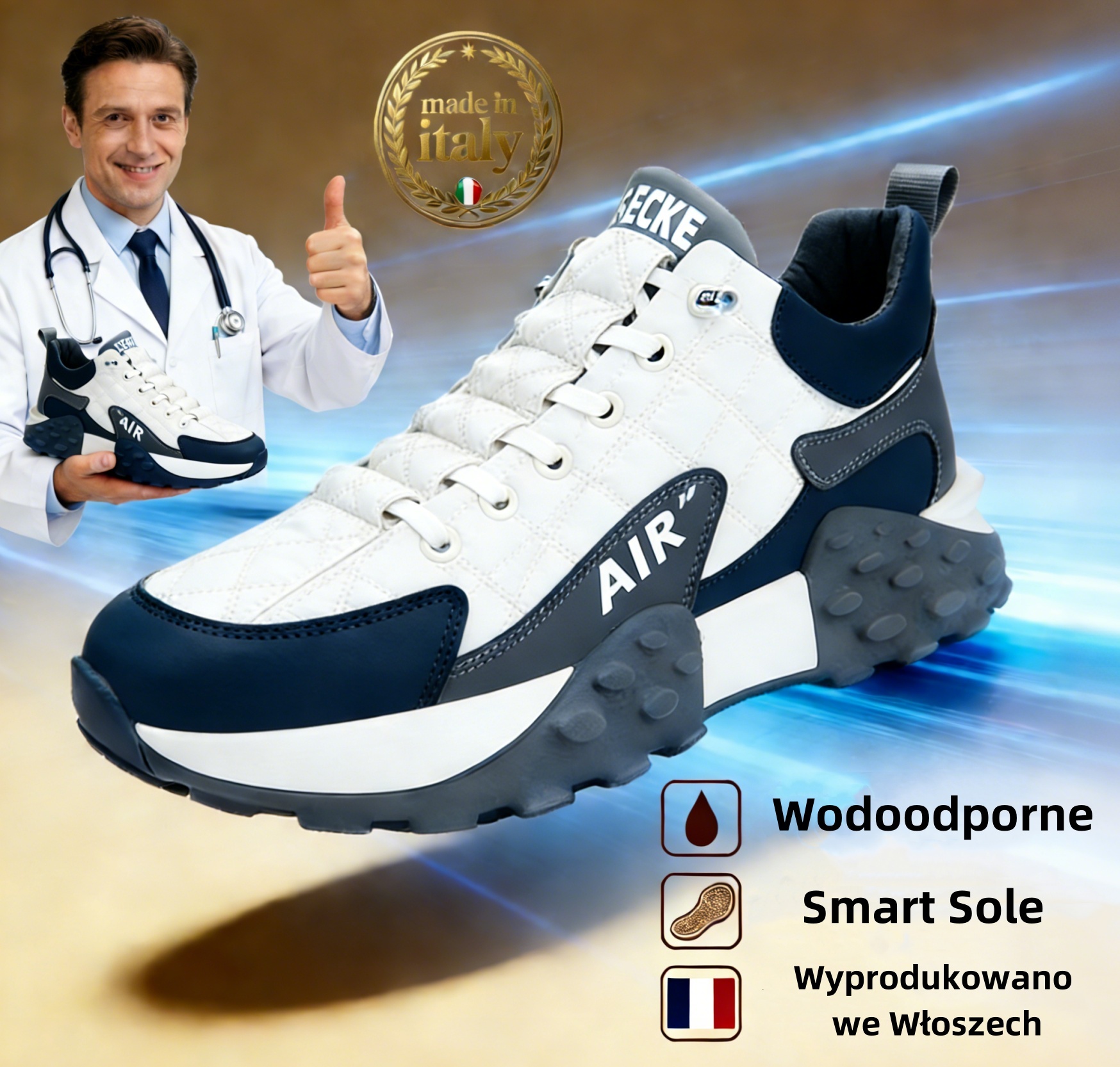 🐂【Skóra premium】【⏰50% zniżki dzisiaj - Nie przegap!】✅ Szerokość K + wsparcie łuku stopy + amortyzująca podeszwa + wodoodporność i antypoślizgowość 🔴Certyfikat CE/urządzenie medyczne