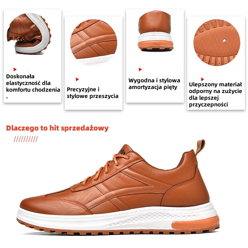 [Ograniczona czasowo: 60% zniżki, nie przegap] Stylowe, miękkie i wygodne włoskie skórzane buty ✅ Wsparcie łuku stopy ułatwia chodzenie