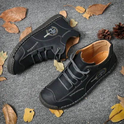 [60% zniżki przez ograniczony czas, nie przegap] Eleganckie i wygodne, ręcznie robione włoskie skórzane buty ✅ Wsparcie łuku stopy, łatwiejsze chodzenie