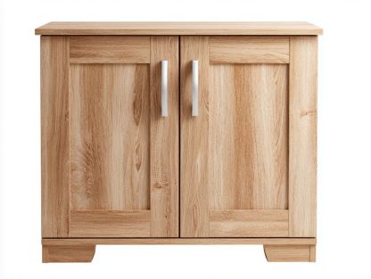 Meuble à chaussures en bois brun clair à deux portes-Styva Live