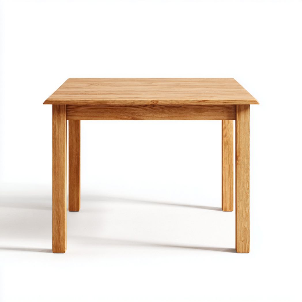 Table de jardin carrée en bois brun clair-Styva Live