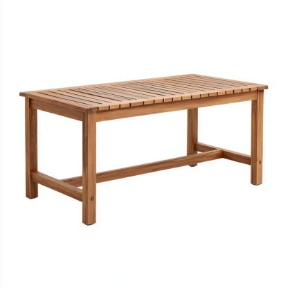 Table de jardin rectangulaire en bois brun-Styva Live