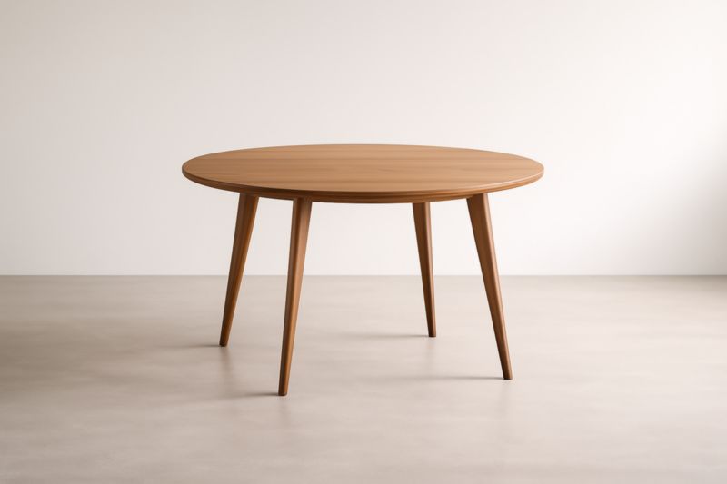 Table ronde en bois massif diamètre 120 cm hauteur 75 cm