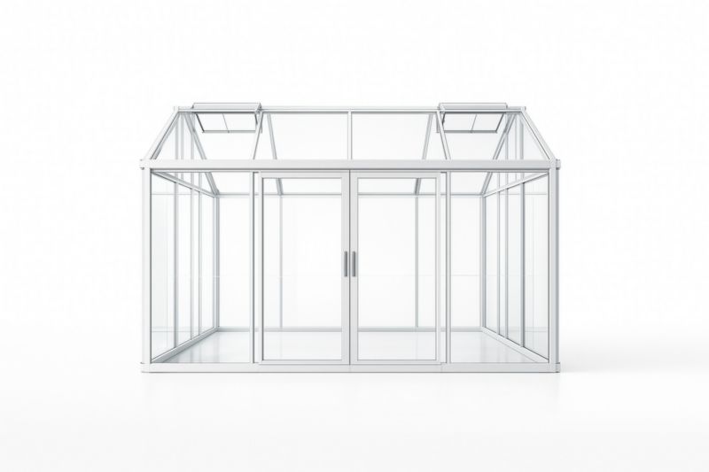 Serre Aluminium Verre Trempé 400x300x250cm