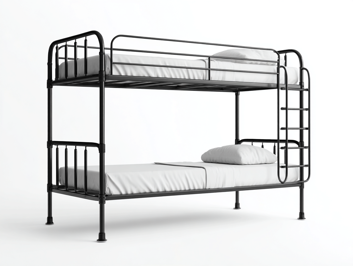 Literas - Metal - 199x96x166 cm - Negro - Estilo industrial-Cozygetyard