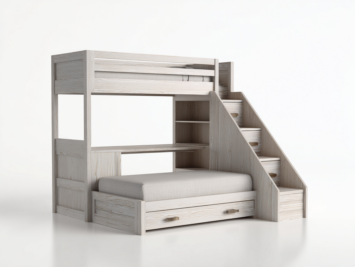 Literas - Madera - 205x108x170 cm - Natural - Estilo moderno-Cozygetyard