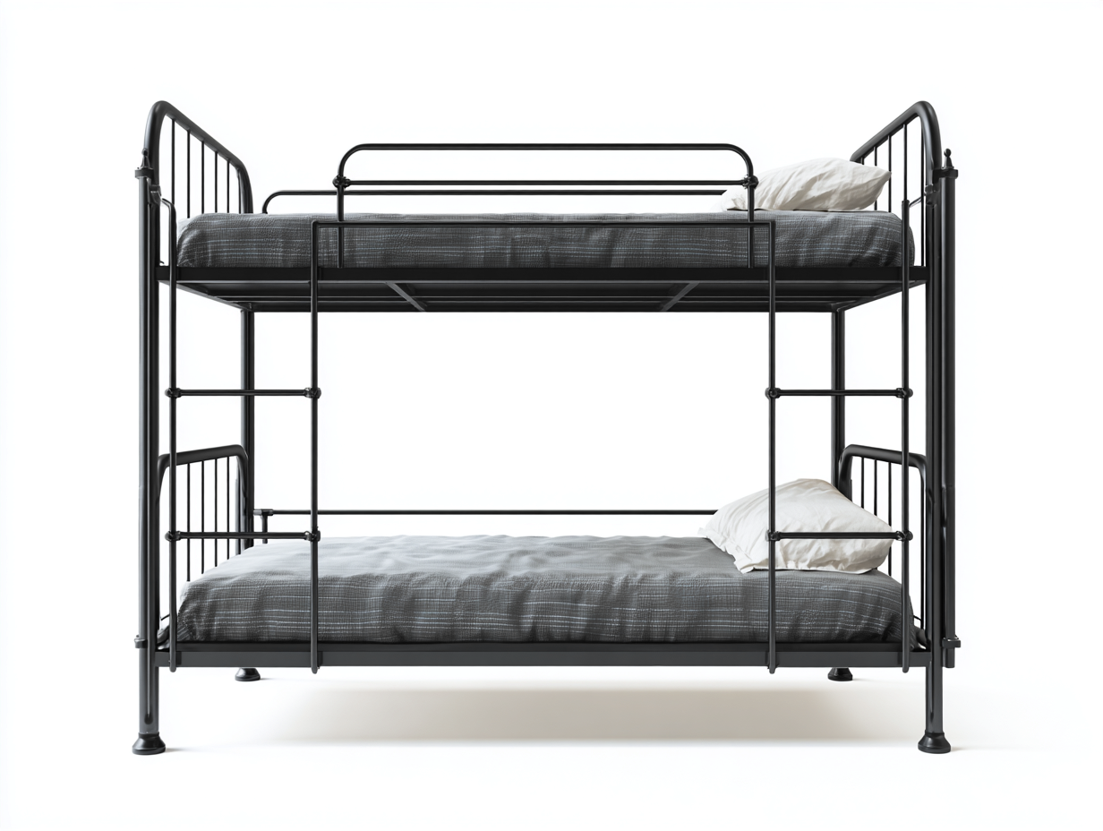 Literas - Metal - 196x98x162 cm - Negro - Estilo industrial-Cozygetyard