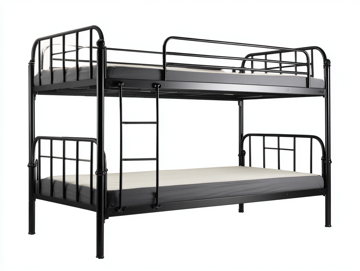 Literas - Metal - 201x142x168 cm - Negro - Estilo industrial-Cozygetyard