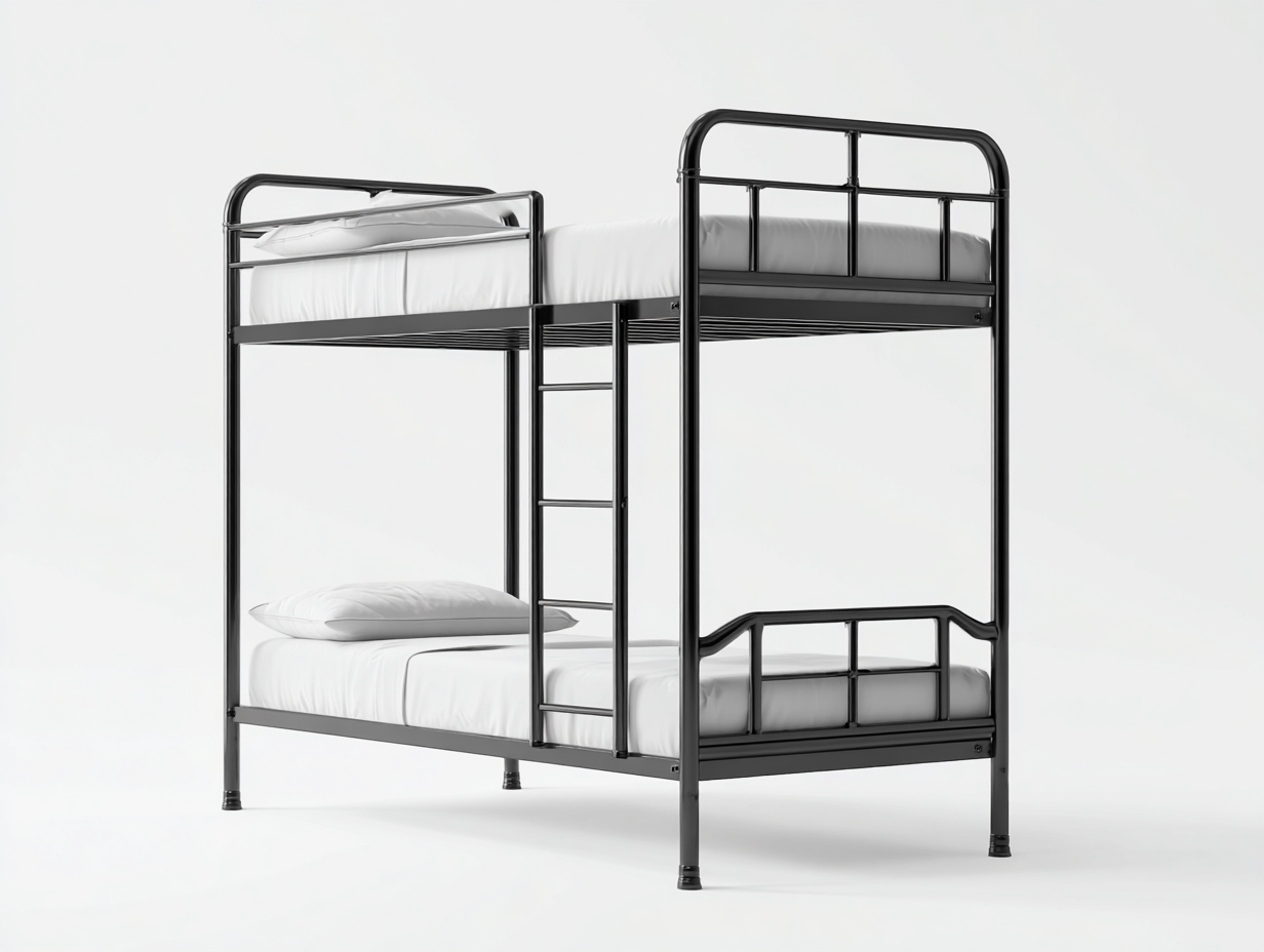 Literas - Metal - 197x95x167 cm - Negro - Estilo contemporáneo-Cozygetyard