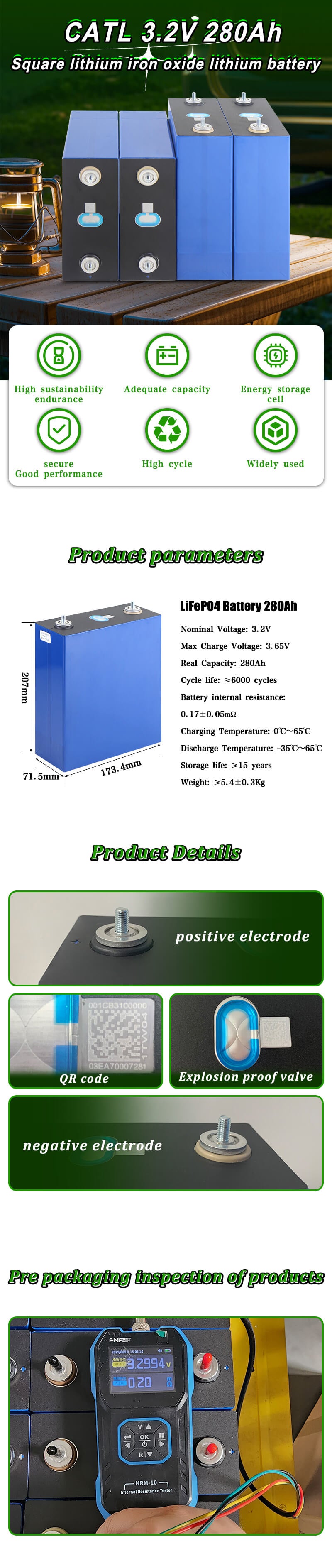 catl 280ah lifepo4 battery details
