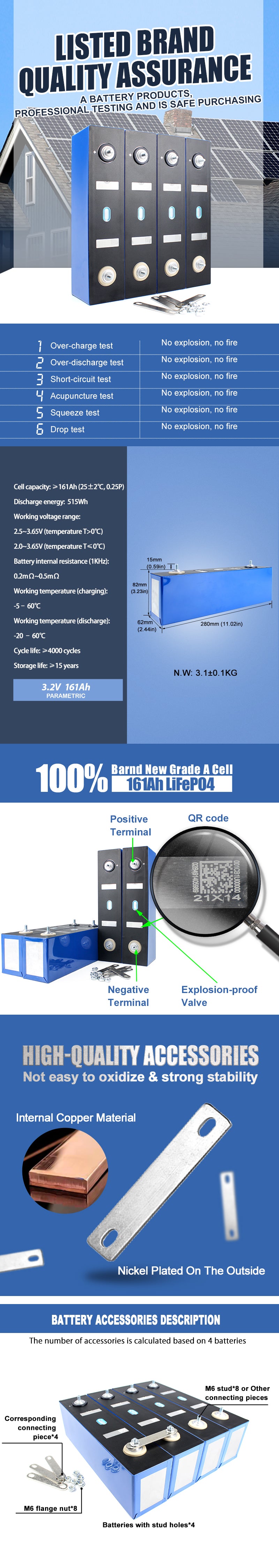 catl 161ah lifepo4 battery details