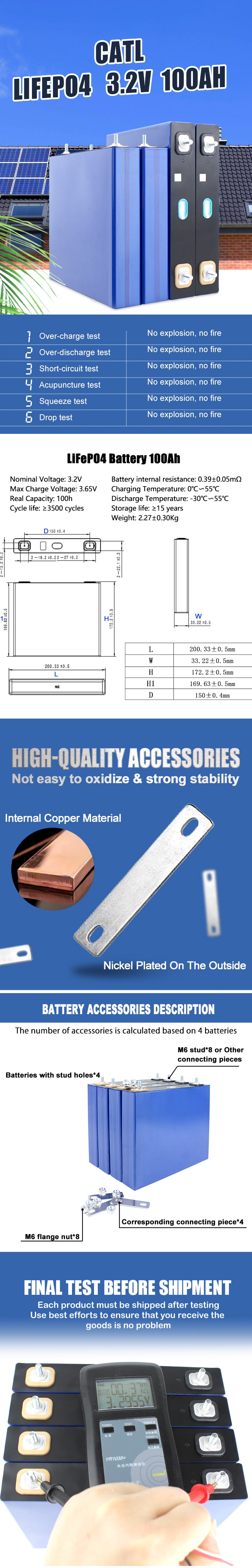 catl 100ah lifepo4 battery china supplier