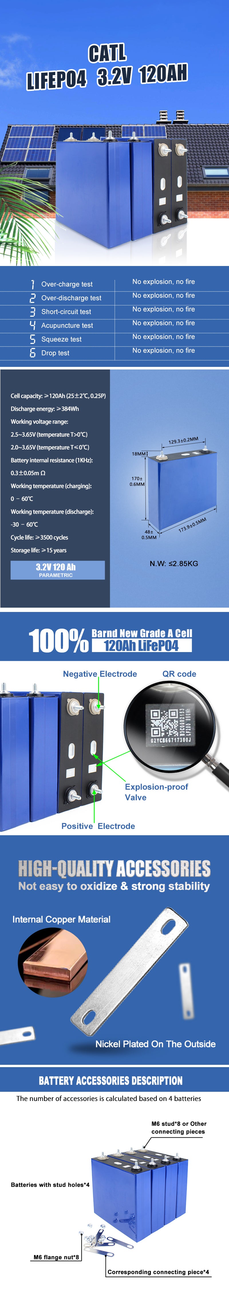 catl 120ah lifepo4 battery china supplier
