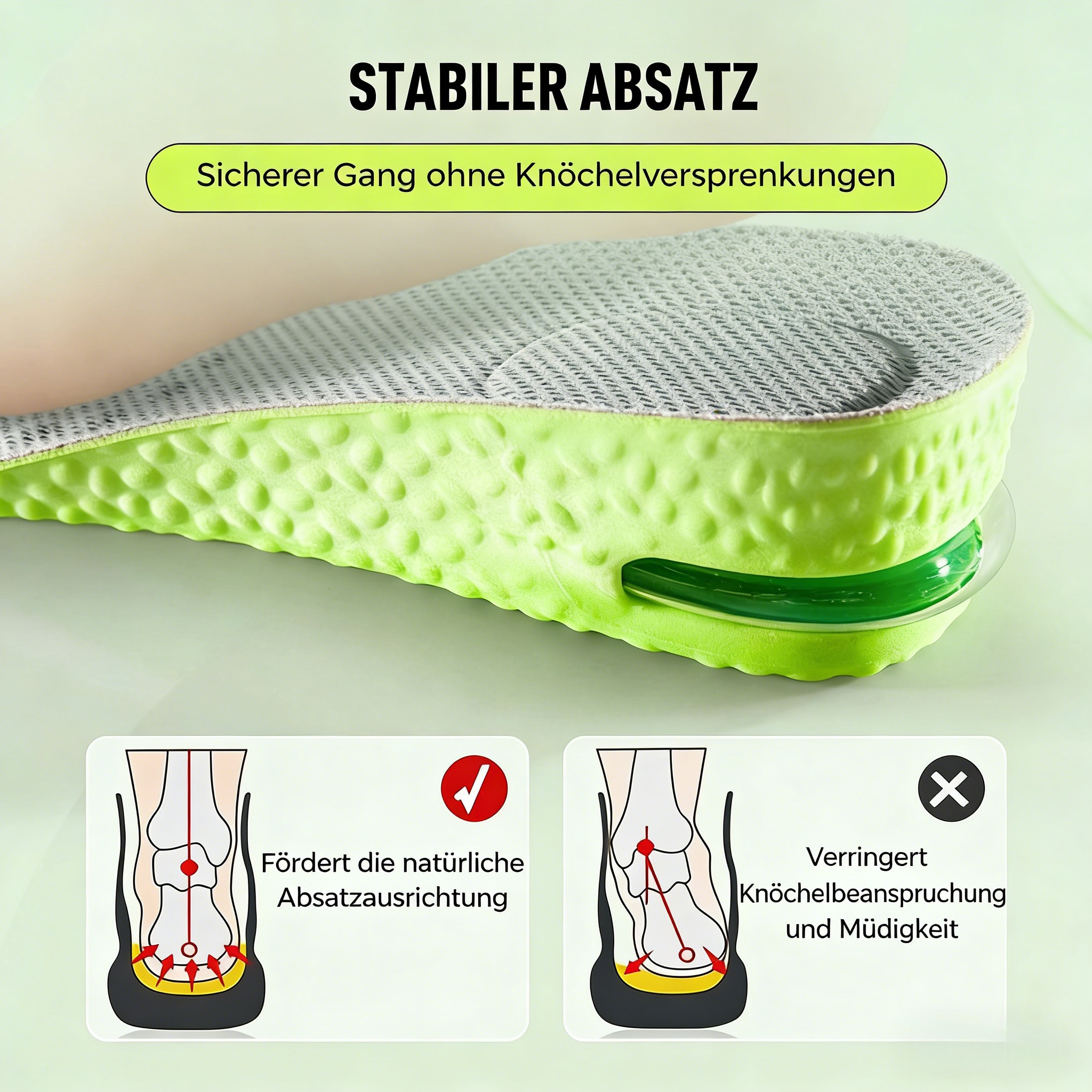 👞Bequeme Luftkissen-Einlegesohlen mit Größenvorteil