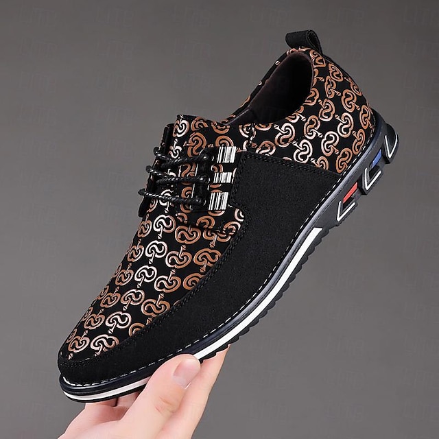 Herren Braune Freizeitsneaker mit Schnürdesign – Bequeme rutschfeste Wanderschuhe für tägliche Outdoor-Aktivitäten