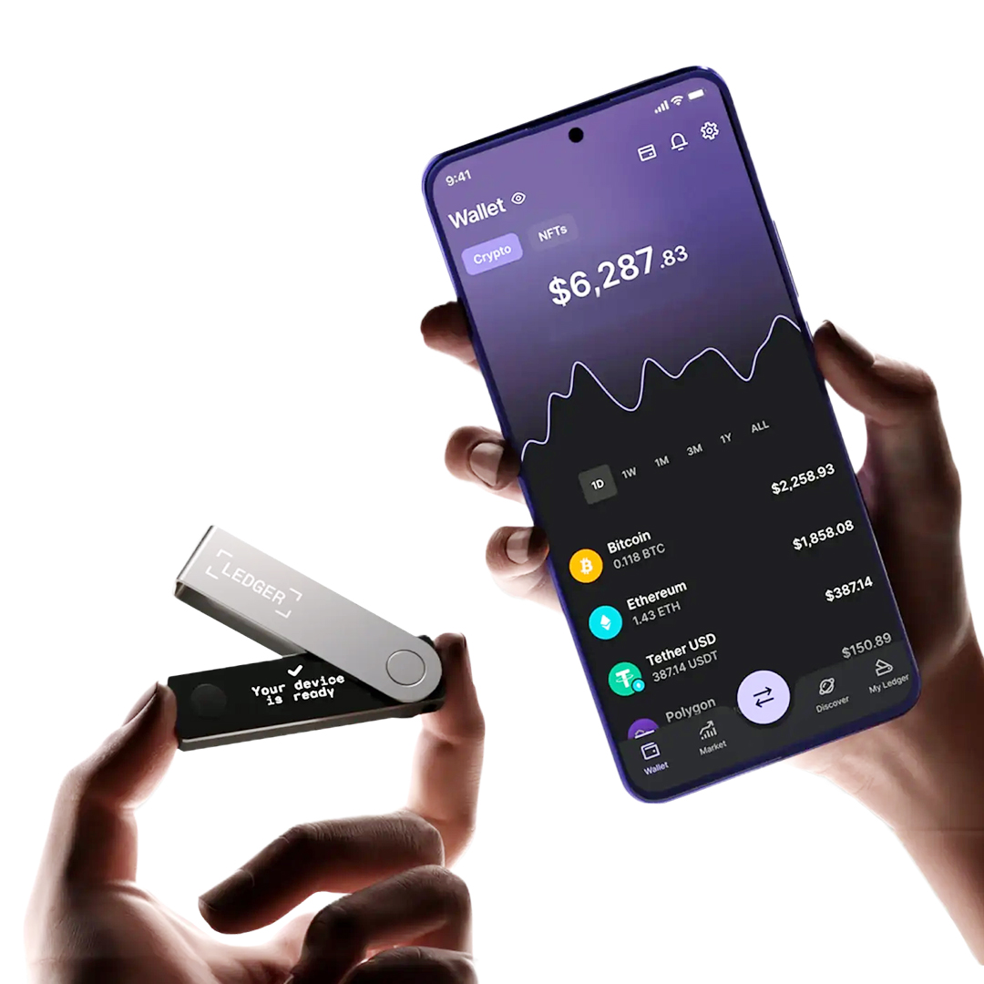 Ledger Nano X Bluetooth Crypto Wallet Syncing With Ledger Live Mobile App