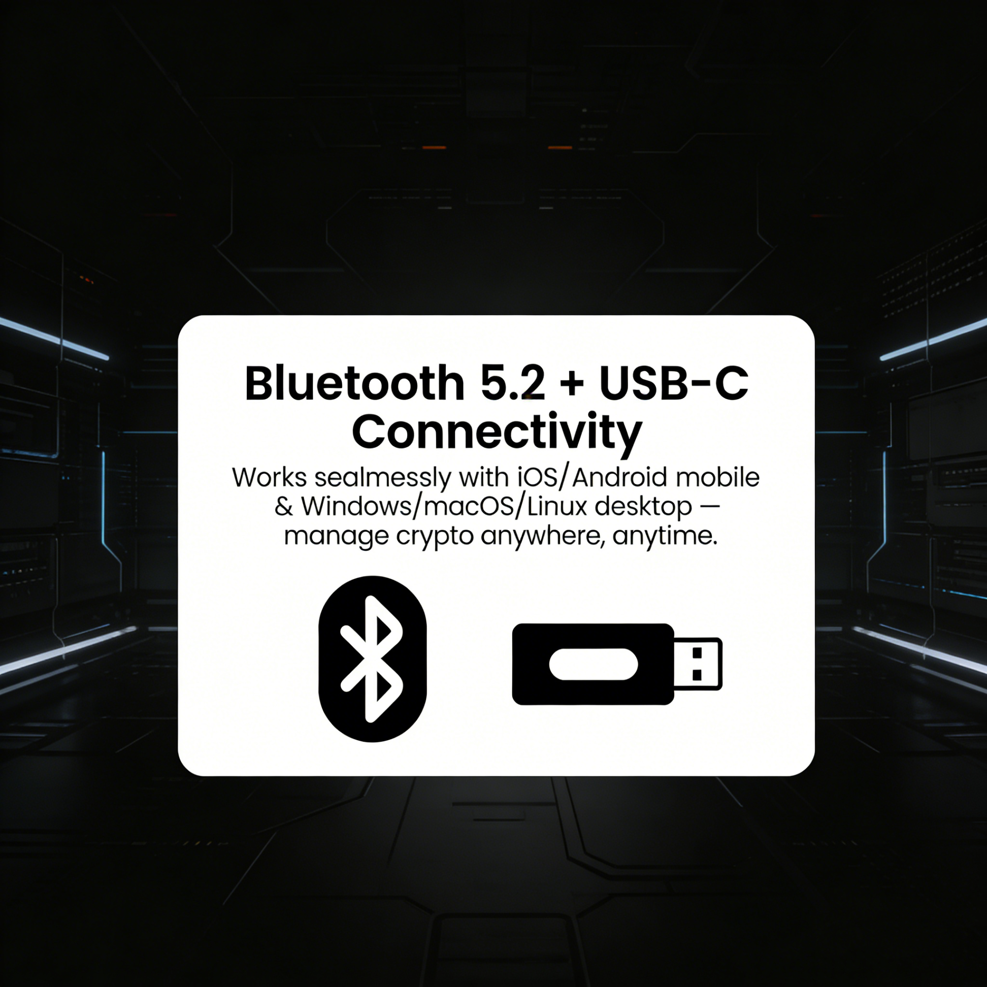 Bluetooth 5.2 + USB-C Connectivity