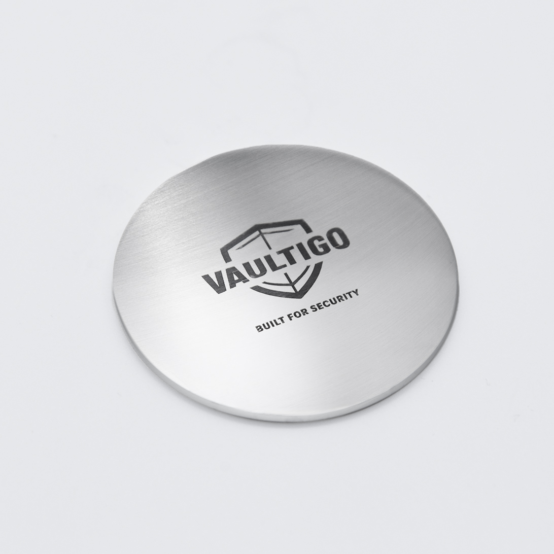 Stainless Steel Circle-Seed Phrase Storage