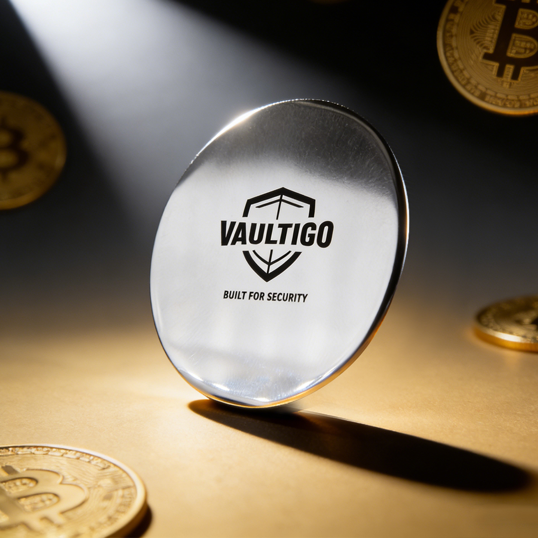 Stainless Steel Round Seed Phrase Backup Plate🎁Free Gift🎁