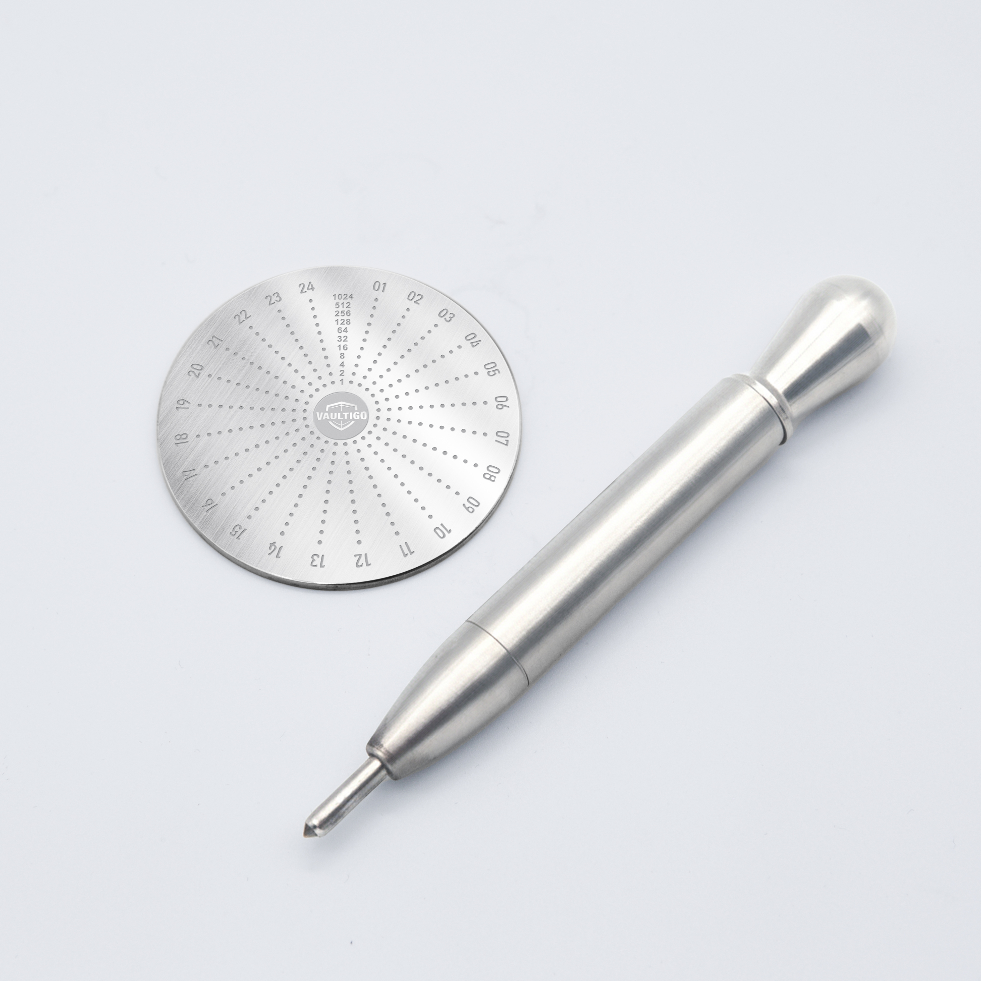 Vaultigo Seed Phrase Plate & Punch Tool