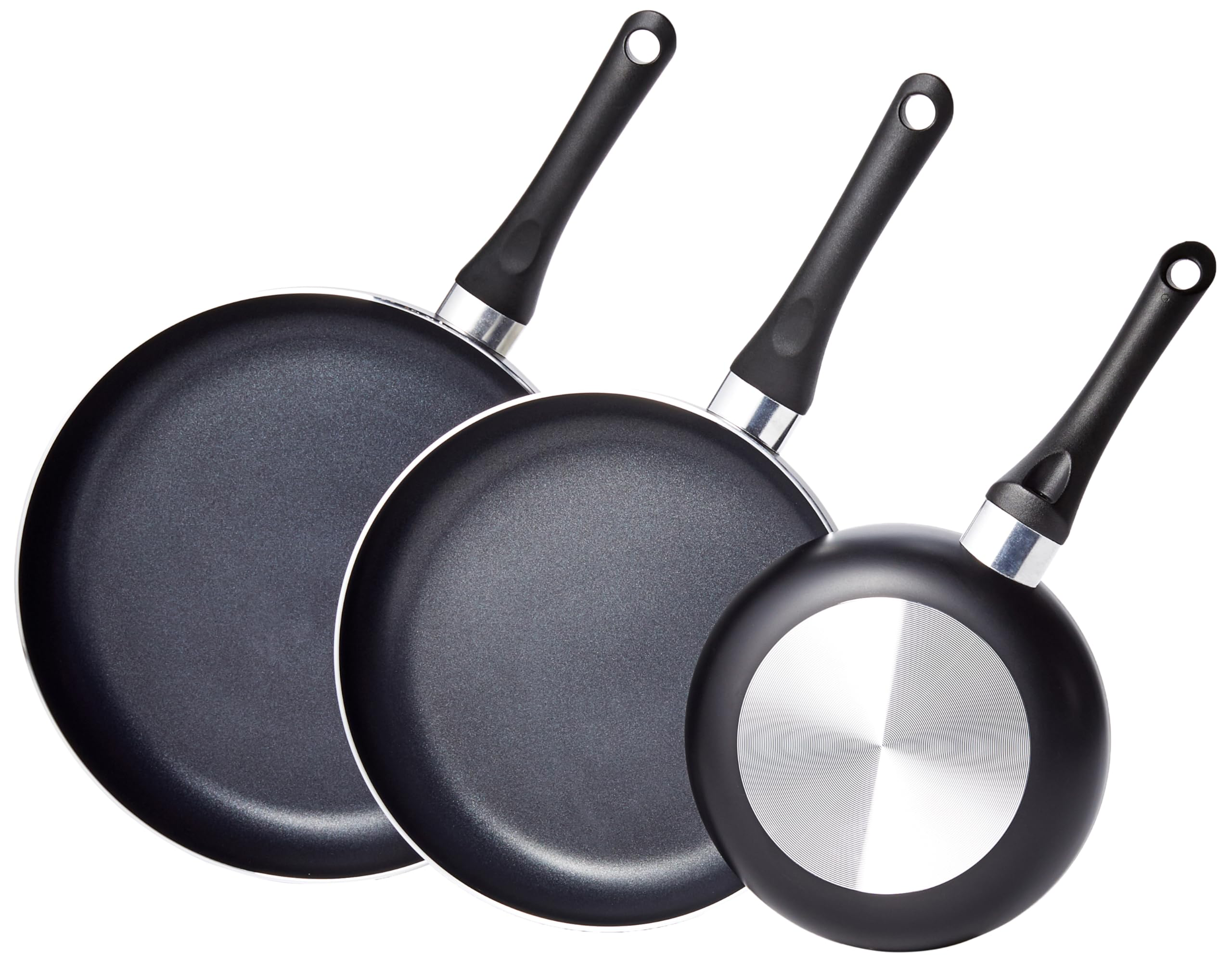 15 Piece Cookware with Non-Stick Coating, Black