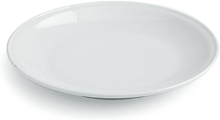 Blanc 18-Piece Plate Set for 6 People, Porcelain, White, Made in Italy