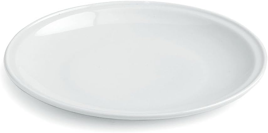 Blanc 18-Piece Plate Set for 6 People, Porcelain, White, Made in Italy