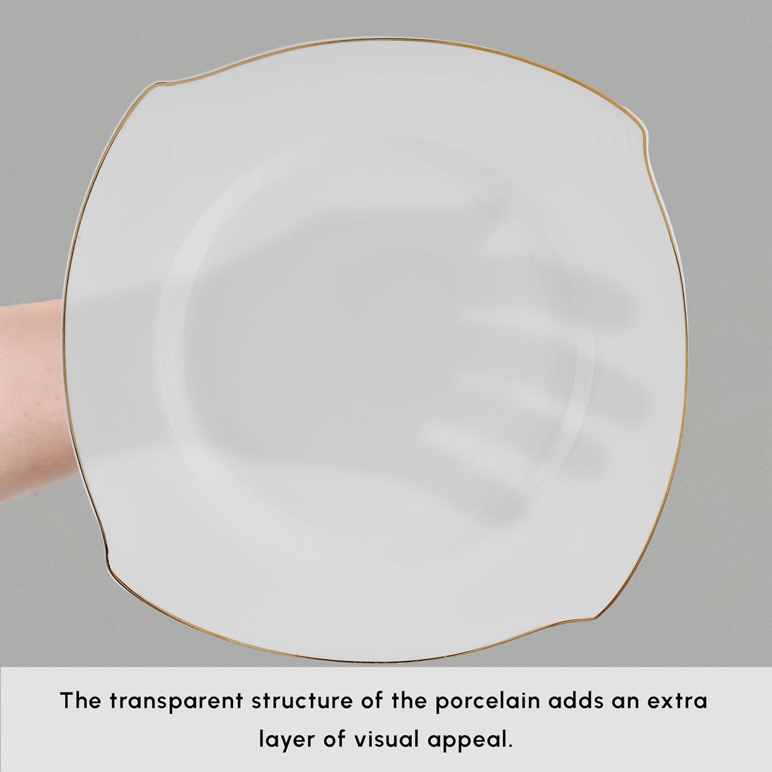 53 Piece Dinner Set for 12 People, Fine Porcelain Dinnerware with Plates, Bowls, Square Serving Dishes, Salt and Pepper Shakers, Elegant and Ideal for Special Occasions