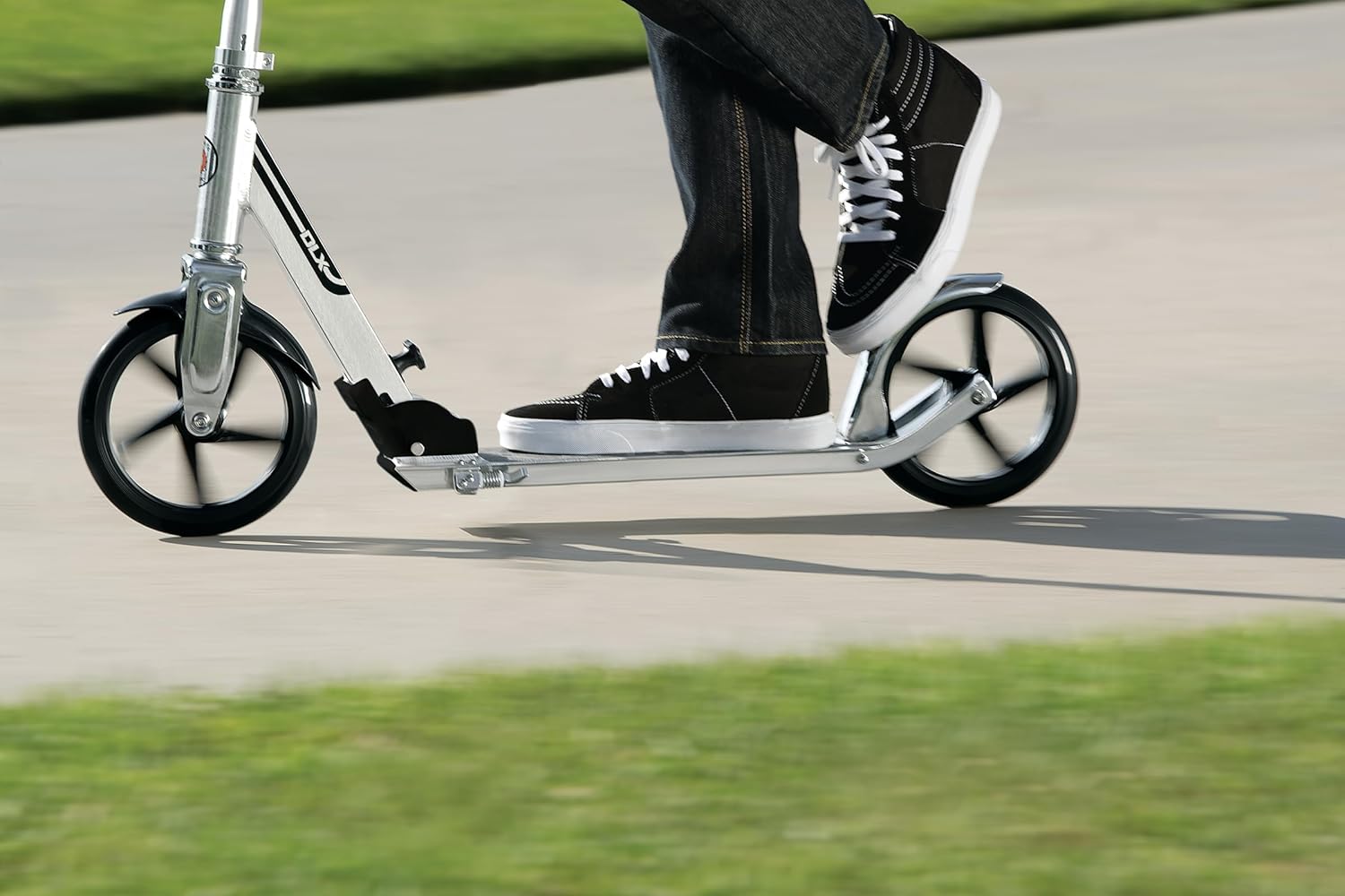 A5 DLX Kick Scooter for Kids Ages 8+ - 8" Urethane Wheels, Foldable, Anti-Rattle Handlebars, for Riders up to 220 lbs