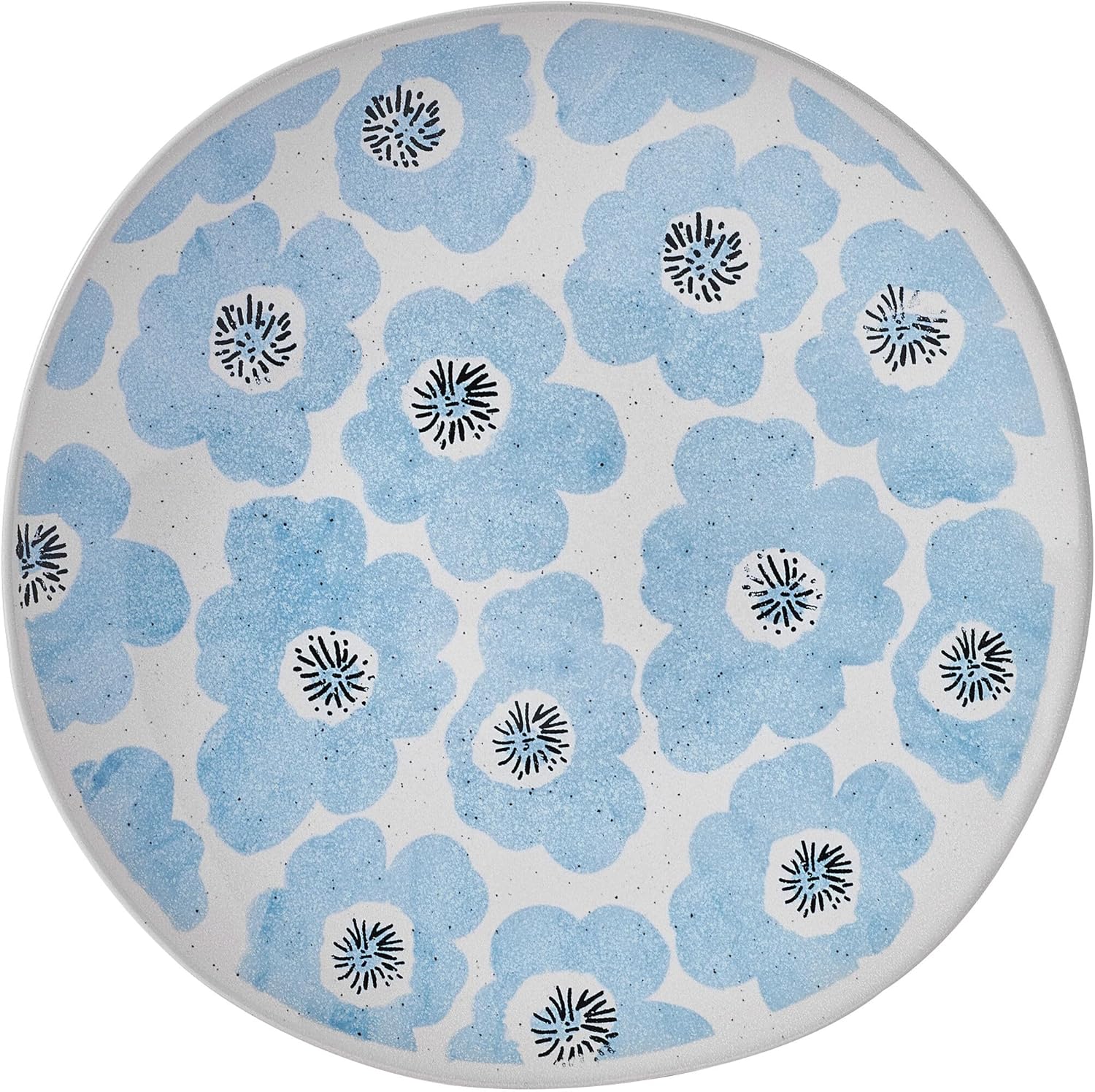 12 Piece Dinner Set for 4 with Plates and Bowls, Vibrant Floral Design