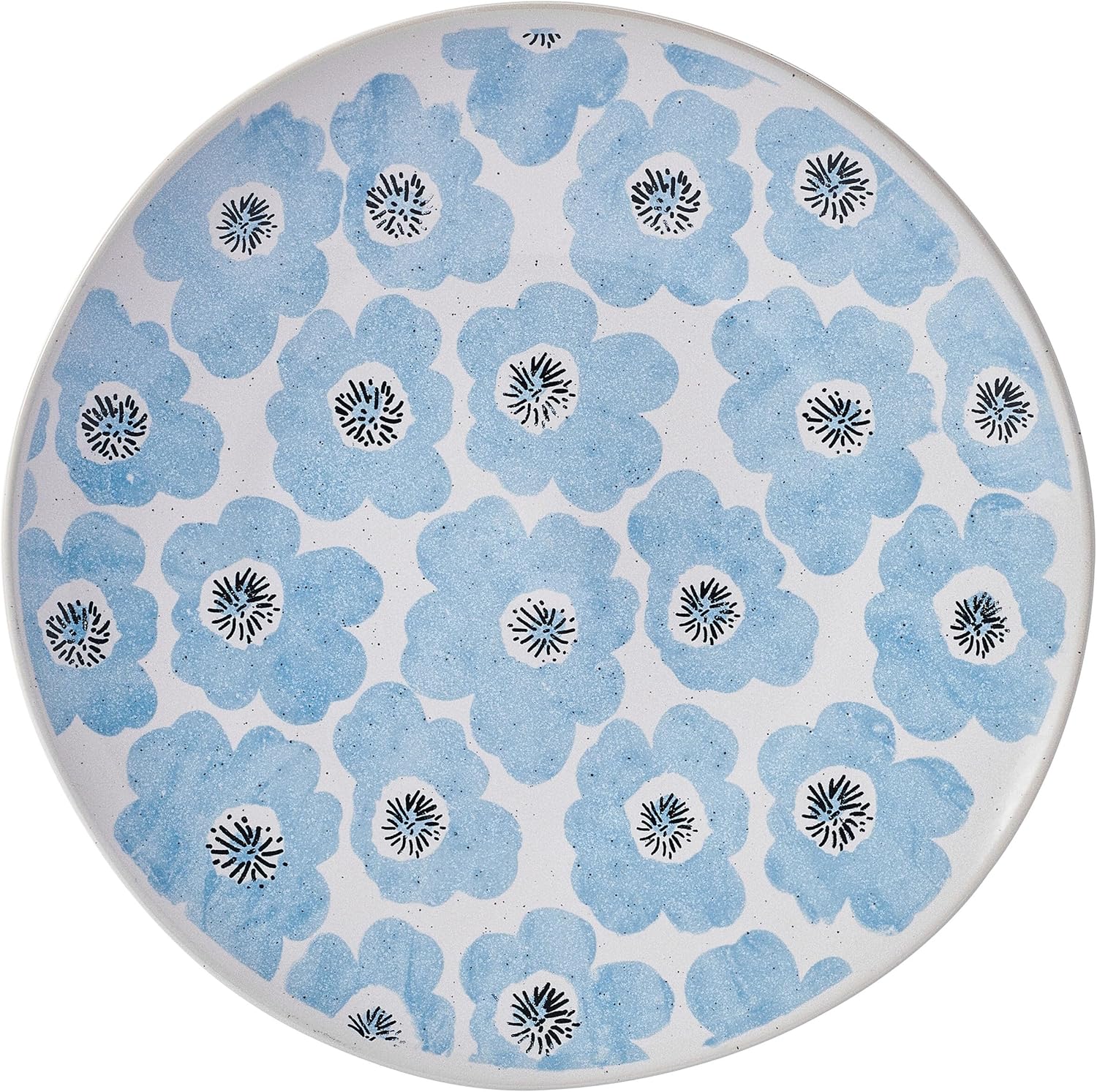 12 Piece Dinner Set for 4 with Plates and Bowls, Vibrant Floral Design